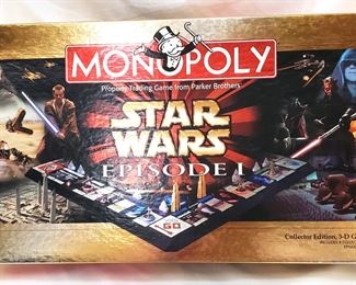 MONOPOLY STAR WARS EPISODE 1 3D BOARD GAME COLLECTORS EDITION