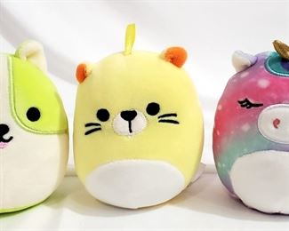 SQUISHMALLOW PLUSH STUFFED ANIMAL REINALD CORGI DOG CHIP BEAVER KIMIA UNICORN HOLIDAY BRIGHT ORNAMENTS