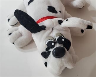 TONKA POUND PUPPY SPOTTED DALMATIAN DOG PLUSH STUFFED ANIMAL 7 INCHES LONG
