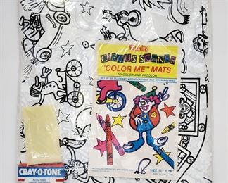 WATKINS CIRCUS SCENES COLOR ME MATS REUSABLE
