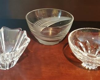 Orrefors and Lenox glassware