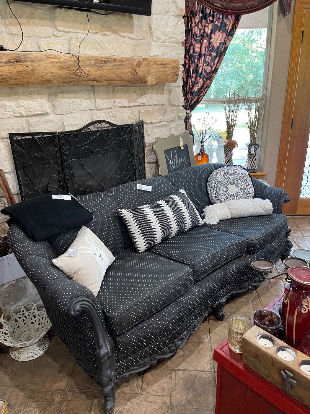 Beautiful custom vintage couch