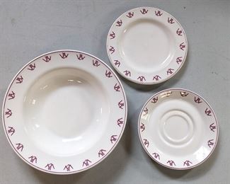 Monogram plates from the opening year of The Whitney Detroit over 35 years ago!