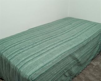 Twin bed-mattress, box springs and frame