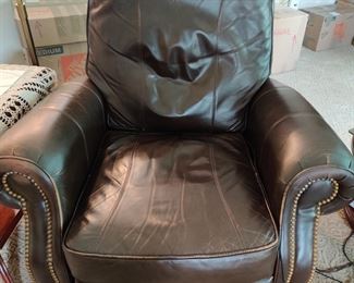 Leather recliner