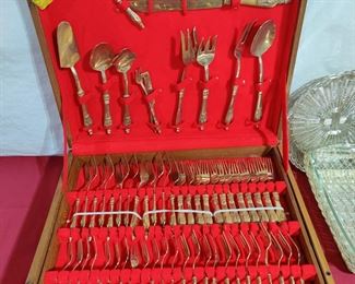 Service for 12 with great serving pieces