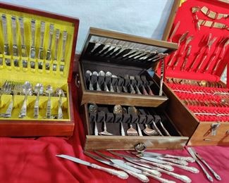 3 sets of flatware available