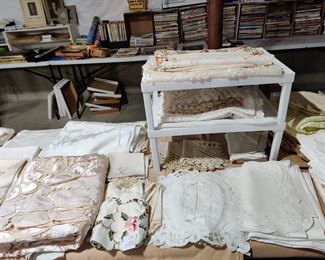 Vintage and new with tag linens.  Nice variety