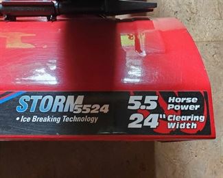 Specs on the snow blower