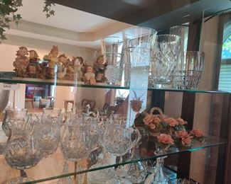 HUMMELS-SOME FULL BEE .  CAPODIMONTE ASSORTED FLORALS STUNNING GLASSWARE