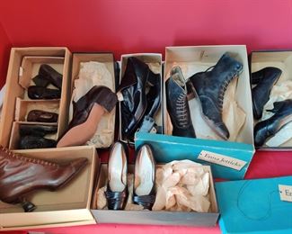 Antique shoes in original boxes  - New Old stock from the estate family's shoe store!