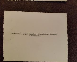 information on the back of the collection of photographs from WW2 era Germany