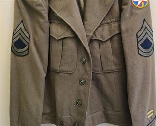 WW2 Ike Tech Sergent Jacket-excellent condition-lots more from this soldier offered int his sale
