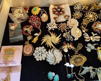 SOME OF THE VINTAGE JEWELRY