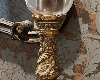 Cathedral Candelabra with Glass Votive