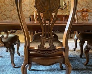 Baroque Style Bernhardt Side Chair (Detail view)
