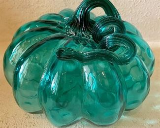 Handblown Teal Glass Figurine