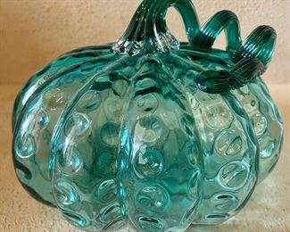 Handblown Dimpled Glass Figurine