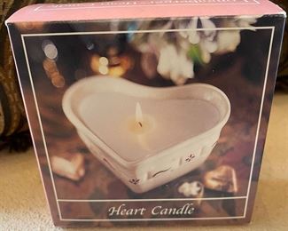 Longaberger Heart Candle