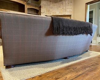 Tweed and Leather Sofa from The Arrangement