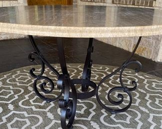  Lee San Cristobal Limestone Dining Table