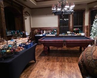 Christmas Room Preview NOTE: POOL TABLE NOT FOR SALE