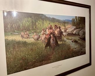 Signed and numbered print with COA by John Clymer