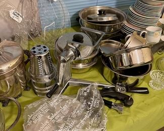 Vintage Saladmaster Cookware, dishes