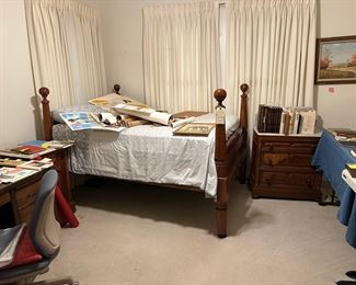 Antique Bed, Art, Books, Charles Russell, Frederic Remmington, Rare Native American books