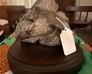 Carved Stone Eagle Singed By Artist