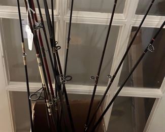 Tons of vintage fishing poles