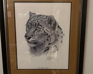 Signed print by Guy Coheleach
