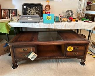 Wonderful Bassett Coffee Table VERY DEEP WITH TONS OF STORAGE