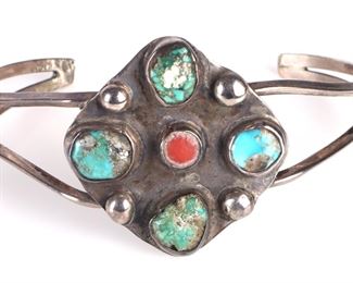 Southwest Sterling Silver Navajo Bracelet