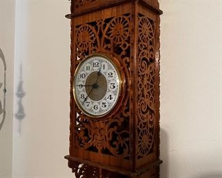 Scrolled wall clock hand made 