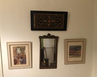 Wall art, vintage mirror