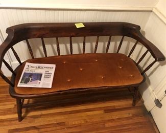 Wooden bench. 56 in wide x 22 deep