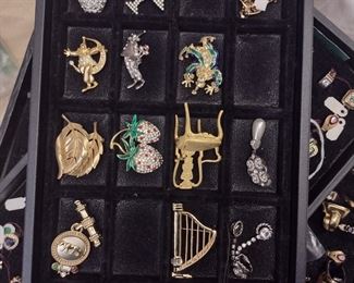 Dozens of amazing vintage brooches and pins ($5 to $10)