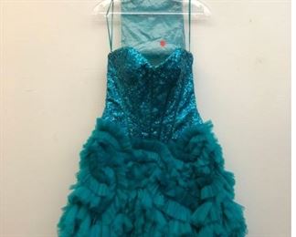 Teal Tule Sequin