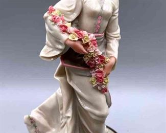 A. Belcari Porcelain Figurine By Capodimonte 