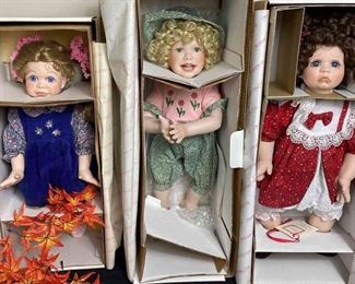 Hamilton Heritage Dolls Allison, Kaylie And Erica 