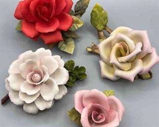 Napoleon Capodimonte Porcelain Flowers