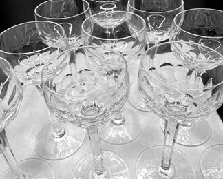 10 Stuart Crystal Wine Glasses