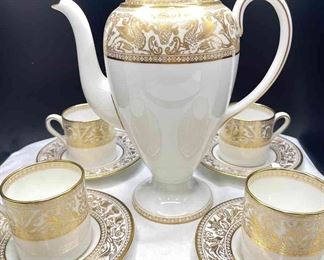 Wedgewood Florentine Gold Bone China Tea Set lot 1 Of 2 Available 