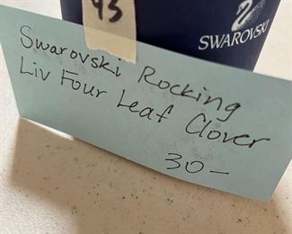 #43	Swarovski 4 leaf Clover	 $30.00 																																																																																																																																																																																																																																																																																																																																																																																																																																																																																																																																																																																																																																																																																																																																																																																																																																																																																																																																																																																																				