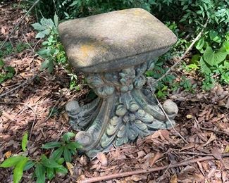 #113	Concrete Stool - Decorative - 14x12x18 - super heavy - you move	 $40.00 																																																																																																																																																																																																																																																																																																																																																																																																																																																																																																																																																																																																																																																																																																																																																																																																																																																																																																																																																											