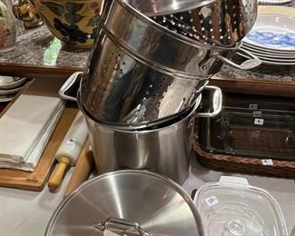 #161	Allclad stainless steel pasta pentola w/  insert 4 pieces	 $45.00 																																																																																																																																																																																																																																																																																																																																																																																																																																																																																																																																																																																																																																																																																																																																																																																																																																																																																																																																																																	