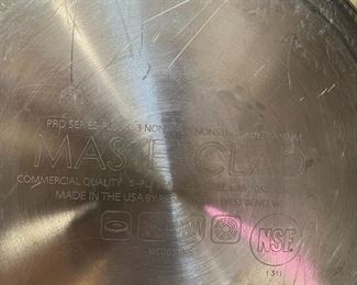 #174	Kitchen	Set of 6 pc of Master Clad -  2 skillets, Sauce Pan and Deep Skillet	 $60.00 																																																																																																																																																																																																																																																																																																																																																																																																																																																																																																																																																																																																																																																																																																																																																																																																																																																																																																																																														