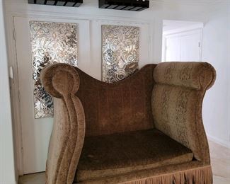 Cool sofa movie prop, velvet