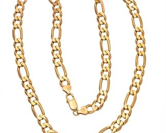 14k Yellow Gold Man's Necklace, Italy L 22" 60g